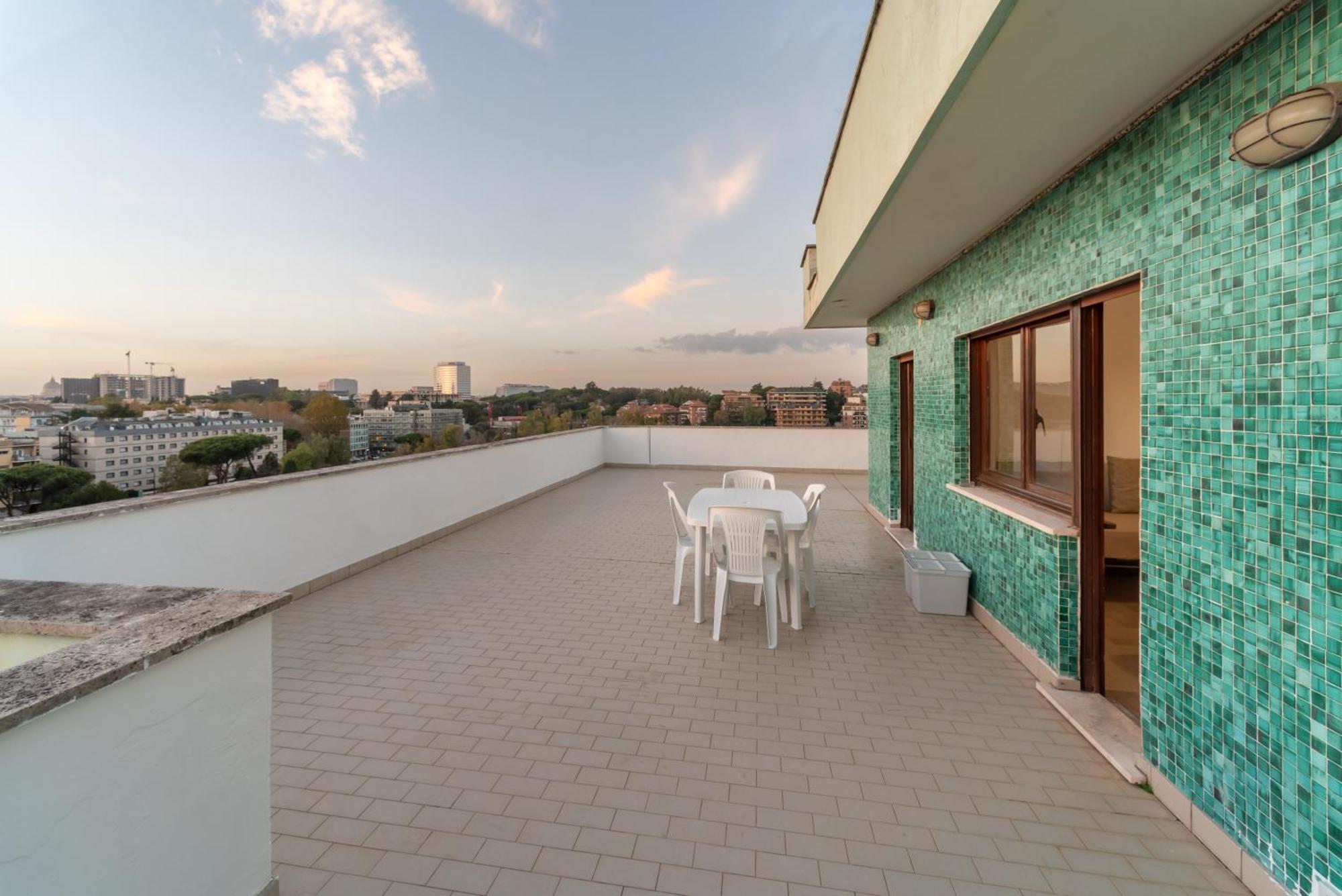 Appartamento Eur - Penthouse Roma Esterno foto